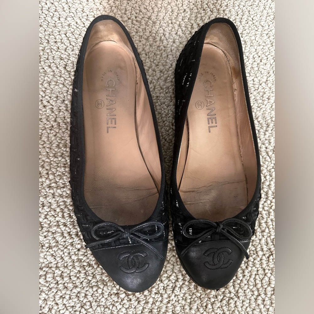 Chanel Ballerina Flats - worn but easy fix at shoe cobbler!